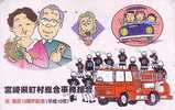 Télécarte Japon / 110-016 POMPIERS Camion - FIRE BRIGADE Japan Phonecard - BRANDWEER - FEUERWEHR - 04 - Feuerwehr