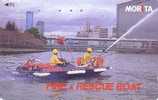 TC Japon / 110-011 - POMPIERS En Mer /  Bateau FIRE BRIGADE - FIRE & RESCUE BOAT Japan Phonecard - FEUERWEHR Schiff - 07 - Pompieri