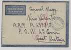 712)lettera A Prigioniero Di Guerra Da Floridia Al P.O.W.43 Comp. Gran Bretagna  Il 18-10-1944 - Storia Postale