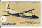 Telecarte KLM FOKKER F-27 Friendship (3) Vliegtuig - Airplane -  Avion -Jet - Avions - Aérienne - Flugzeug RARE!! - Flugzeuge