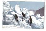 ALPINISME Sur Glacier Passage Dangereux (carte Vierge Parfait) - Mountaineering, Alpinism