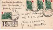 Bu018/  BULGARIEN - Rotes Kreuz, Mehrfachfrankatur, Einschreiben 1947, USA (red Cross, Cruz Roja) - Cartas & Documentos