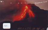 Volcan Volcano Vulkan Sur Telecarte (40 ) - Volcanos