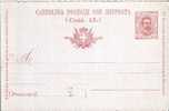 CARTOLINA POSTALE CON RISPOSTA - Anno 1893 - Entiers Postaux