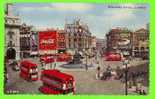 PICCADILLY CIRCUS, LONDON -  WELL  ANIMATED WITH 5 BUSSES - - Piccadilly Circus