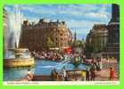 LONDON, UK  - TRAFALGAR SQUARE FOUNTAINS - WELL ANIMATED - TRAVEL IN 1979 - - Trafalgar Square