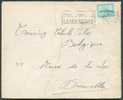 1fr.35 Osttende-Douvres S/L. De CHARLEROI Du 14-04-1947 + Griffe BOUSSU-LEZ-WALCOURT Vers Bruxelles.  - 2643 - Linear Postmarks