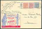E.P.carte Publibel 1085 Obl BRUXELLES (MIDI) Du 24-8-1953 + Griffe EDINEN Vers Namur.  - 2647 - Linear Postmarks