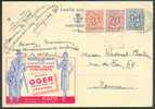 E.P.carte Publibel 1085 Obl BRUXELLES (MIDI) Du 24-8-1953 + Griffe EDINEN Vers Namur.  - 2647 - Langstempel