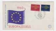 Olanda - Busta Fdc Con Serie Completa: Europa CEPT 1960 - 1960