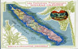 TOM - NOUVELLE CALEDONIE - CARTE De L'ILE  - CARTE PUBLICITAIRE CHOCOLAT - CHOCOLATERIE D'AIGUEBELLE Dans La DROME 26 - Nouvelle Calédonie