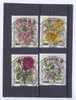 Berlin Berlijn 1982 Yvertn° 641-44 Mi 680-83 (°) Used Cote 9 Euro Bloemen Fleurs Flowers - Rozen