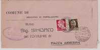 741)lettera Con 20c.+30c. Imperiale Da Trapani  A Piazza Armerina Il 27-2-1945 - Storia Postale