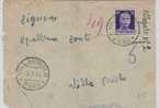 742)lettera Con 50c. Imperiale Senza Fasci Da Villapriolo A Enna Il 12-3-1945 - Storia Postale