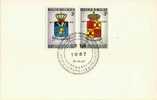 A00024 - Timbres Belge Sur Fragment Fdc - Cob 1433 Et 1434 Du 30-09-1967 - Covers & Documents