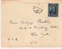 C-St005 /  Cover,  Neufundland,  Prince George 5 Cents 1907, Einzeln Auf Brief N. NY - Cartas & Documentos