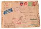 PARIS - BUREAU  N°24  10 RUE DU SENTIER - 1943 -CENSURE ALLEMANDS - 1927-1959 Storia Postale