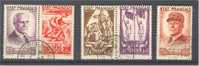 FRANCE, PETAIN 1942 COMPLETE SET VFU! - Usati