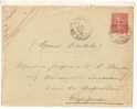 L.S.I.  TARIF à 10c. TYPE SEMEUSE LIGNEE - OBL. LAMALOU LES BAINS - HERAULT - 9.11.1906 - Enveloppes Types Et TSC (avant 1995)