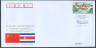 PFTN.WJ-166 CHINA-COSTA RICA DIPLOMATIC COMM.COVER - Briefe U. Dokumente