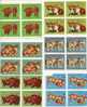 Romania 1972  Animals LYNX,bear,dog,etc,block Of 4x,MNH,OG. - Game