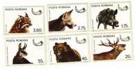 Romania 1978  Animals;Lynx,Bear,etc. ,MNH,OG. - Animalez De Caza