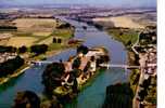 L´ILE BOUCHARD  - Vue Aérienne  -  La Vienne  - Les   2 Ponts Et L´Ile - L'Île-Bouchard