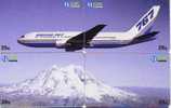 Airplane BOEING 767 Avion (3) Puzzle Of 4 Phonecards - Aviones
