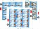 ROMANIA 2005 UN EVENTS MINISHEET,x12,AND STAMPS TETE-BECHE,MNH,OG. - Full Sheets & Multiples