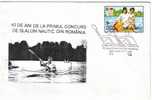Romania  1985 , Rowing RARE COVER + PMK. - Canoë