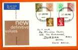 UK 1982 FDC New Def. Issues (with Address) F1097 - 1981-1990 Dezimalausgaben