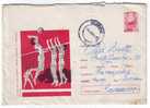 Romania Stationery Covers With Voleyball 1968 Mailed. - Volleybal