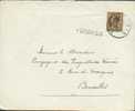 L. 0,75c. Léopold III Obl.  Sc.  CHARLEROI 1 Du 28-12-1938 + Griffe FORCHIES Vers Bruxelles.   Superbes Frappes - 2654 - Langstempel