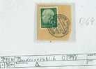Deutschland Bund Mi. N° 193  Einzelwert Auf Kleinem Briefstück  Gestempelt  21.7.56 Neureut über Karlsruhe (Baden)  D 69 - Se-Tenant