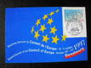 Timbre De Service Du Conseil De L´Europe STRASBOURG Sur Lettre De 1997 - Covers & Documents