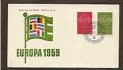 EUROPA - CEPT 1959 VF  NETHERLANDS FDC Yvert # 708/9 - 1959