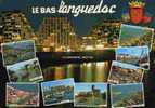 CPSM. LE BAS LANGUEDOC. 10 VUES ET BLASON. DATEE 1986. - Languedoc-Roussillon