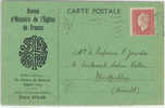 Type 1.50f Mariane N : 691 Sur Cp Revue D Histoire De L Eglise De France  Paris Le 13 12 1945 - Covers & Documents