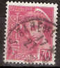 Timbre France Y&T N° 416 (1) Obl.  Type Mercure.  70 C. Lilas-rose. Cote 0,30 € - 1938-42 Mercure