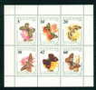 3866I Bulgaria 1990 Butterflies And Moths MS ** MNH /Schmetterlinge - Osterluzeifalter Russischer Bar Nachtkerzenschwarm - Blokken & Velletjes