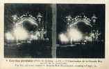 STEREOSCOPIQUE - FETES De 1925 -  N° 9  RUE PAVOISEES à LISIEUX -   ILLUMINATION GRANDE RUE - STEREOVIEW - Estereoscópicas