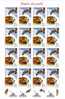 ROMANIA  2007 ,OISEAUX DE PROIE / OWLS,RARE IN MINISHEET 16X TABS,MNH,val 2,5 Lei - Volledige & Onvolledige Vellen