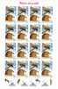 ROMANIA  2007 ,OISEAUX DE PROIE / OWLS,RARE IN MINISHEET 16X TABS,MNH,val 1,6 Lei - Hojas Completas