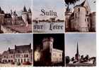 SULLY SUR LOIRE   - N°  1610  -  6 Vues : Château, Pont, Tours, Café Henry IV, Eglise - Sully Sur Loire