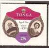 Tonga 1970 Odd Shaped, Die Cut 29s Air Mail, Royal, King & Queen  MNH* * # 1528 - Tonga (1970-...)