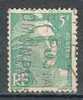 Timbre France Y&T N° 809 (1) Obl.  Mariann De Gandon.  5 F. Vert Clair. Cote 0,30 € - 1945-54 Marianna Di Gandon