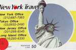 Telecarte Statue Of Liberty (56) Statue De La Liberte Twins Towers New York USA  Phonecard Japan - Paysages