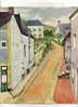 - RUE DE VILLAGE . AQUARELLE NON SIGNEE . DATEE MAI 42 - Aquarelles