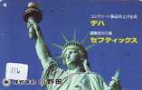 Telecarte Statue Of Liberty (116) Statue De La Liberte Twins Towers New York USA  Phonecard Japan - Landschaften