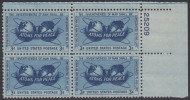 !a! USA Sc# 1070 MNH PLATEBLOCK (UR/25209/a) - Atoms For Peace - Neufs